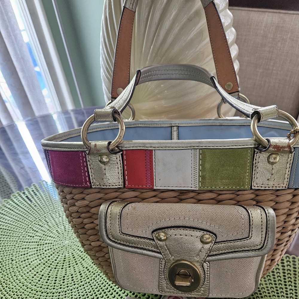 Stylish Multicolor Patchwork Shoulder Bag By Coach - image 1